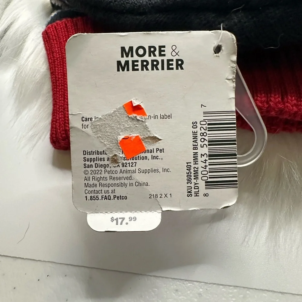 🩷5/$10 Cozy PET Knit Beanie - Red & Black